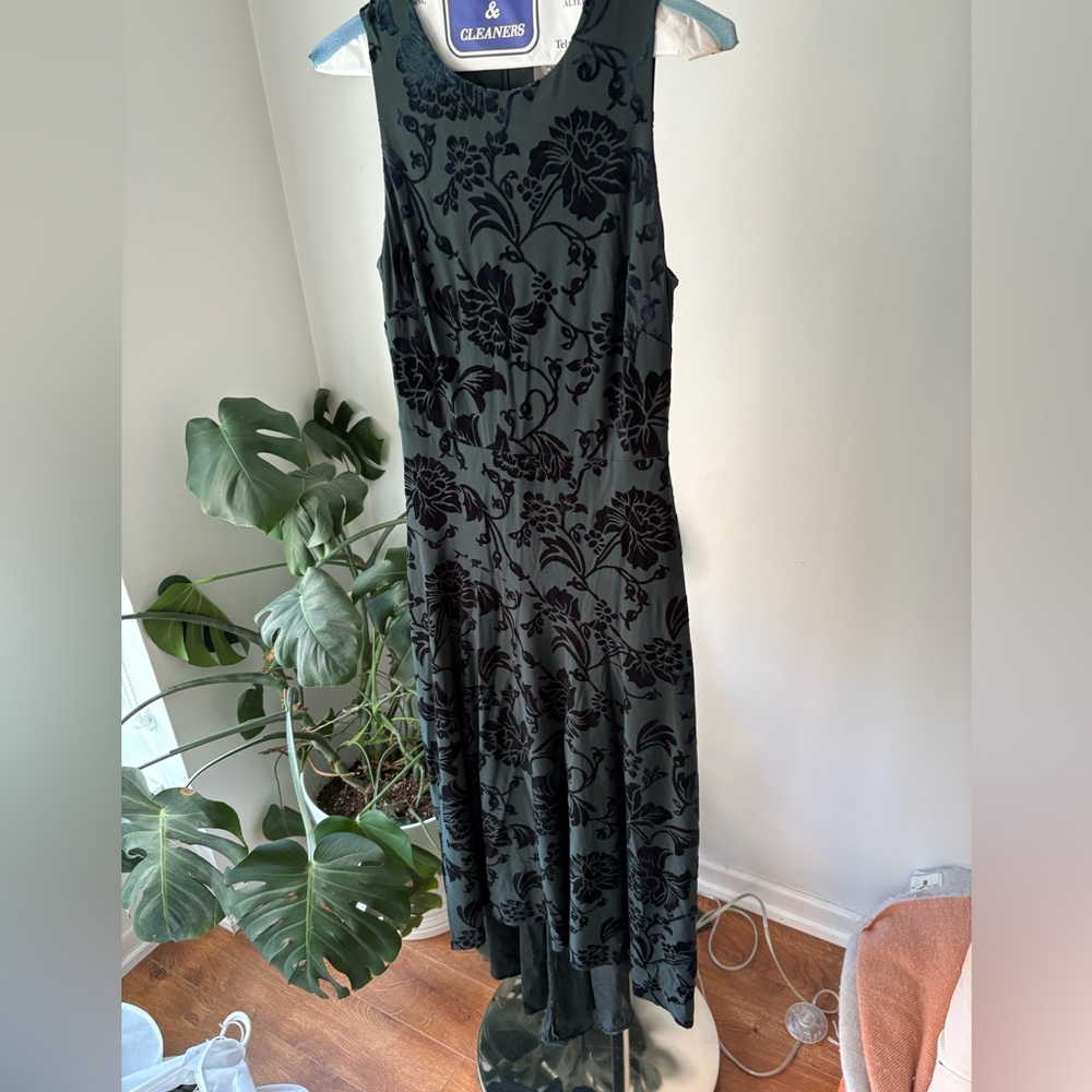 Elegant Black Floral Dress
